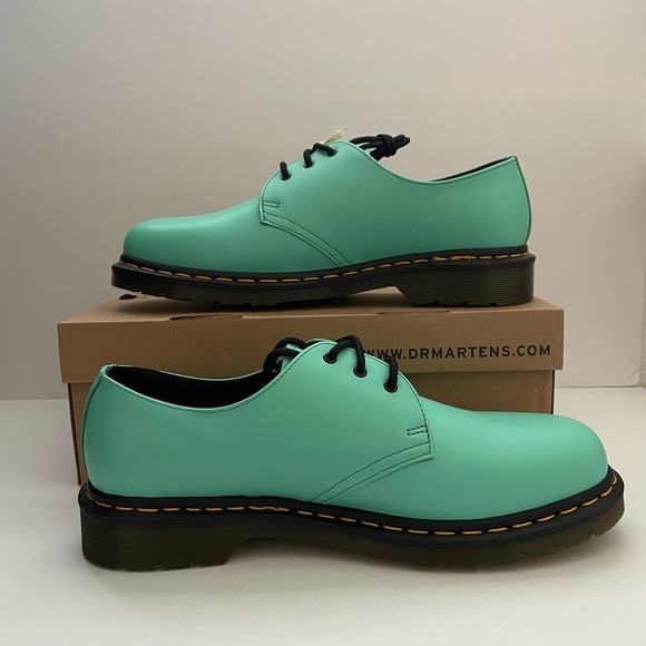 Dr. Martens 1461 Smooth Leather Oxford Shoe Peppermint Green - Picture 2 of 9